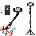 Yunteng YT 1288 Bluetooth Selfie Stick – Black, with Remote. 