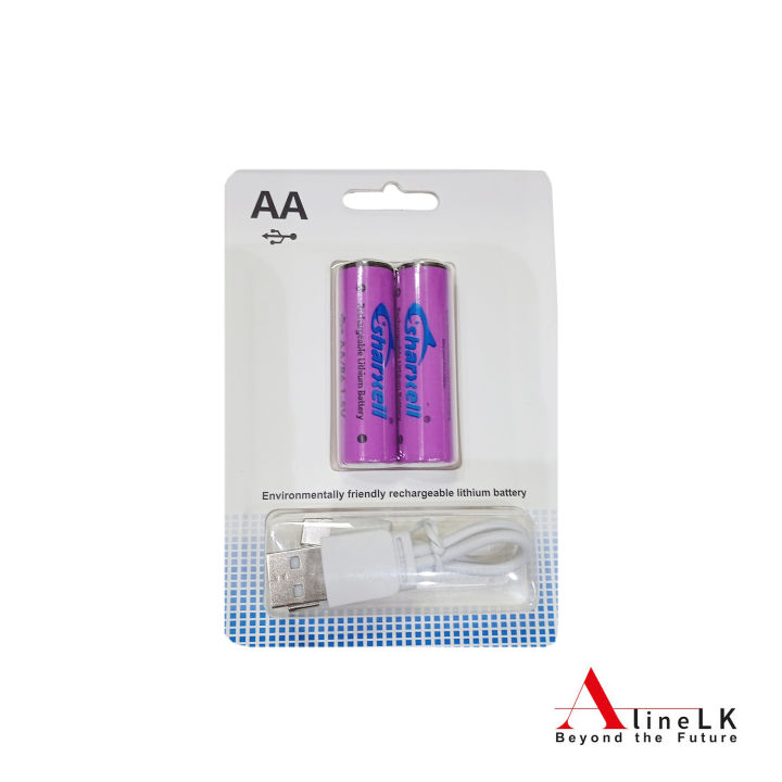 AA Rechargeable Lithum Battery (2500mWh) with Cable