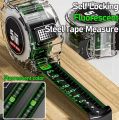 Self Locking Steel Tape 1PCS 5/3M Measuring Tool High-Precision Laser Inkjet Code Box Ruler Measure Fluorescent Widened Meter Ruler. 