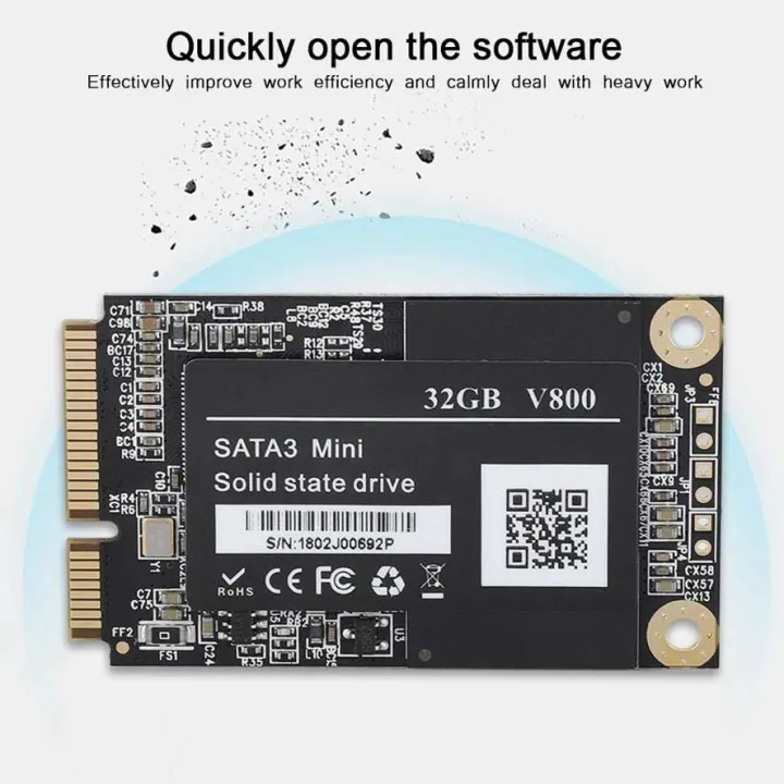 1.8 Inch Solid State Drive MSATA3 mSATA III/II/I SSD High Speed ​​Portable Ultrabook Continuous