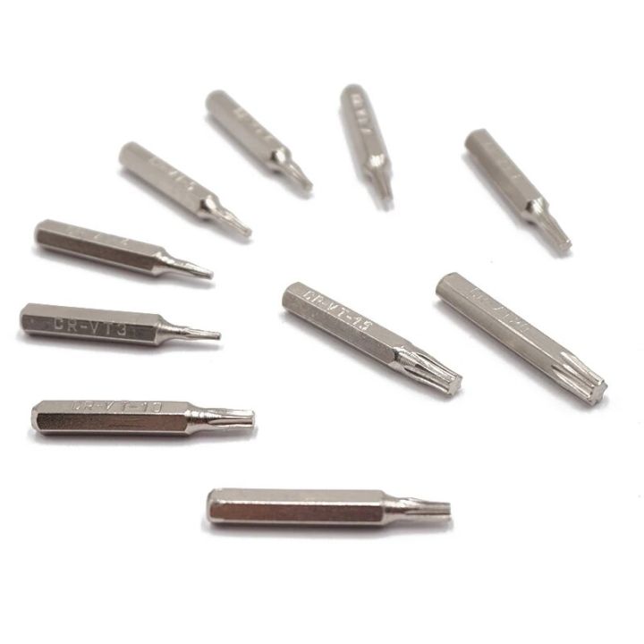 LeiyanAffordable%20mini%20screwdriver%2010pcs%204mm%20Hex%20Shank%20Torx%2028mm%20Length%20Mini%20Precision%20Screwdriver%20Bits%20T3%20T4%20T5%20T6%20T7%208T%20T9%20T10%20T15%20T20%20Phone%20Repair%20Bit%20Set%20-%20Image%203