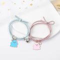 2Pcs Romantic Couple Heart Magnetic Attracting Bracelets for Girl Cute Cartoon Ghost Pendant Bracelet Friendship Halloween Gift. 