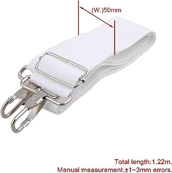 Marching%20Band%20Snare%20Side%20Drum%20Belt%20Strap%20with%20Metal%20Clips%20Percussion%20Accessory%20White%20-%20Image%204