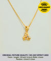 Gold plated 01MM Thin Chain 18/24 Inch With Flower Design White Stone Pendant for Woman. 