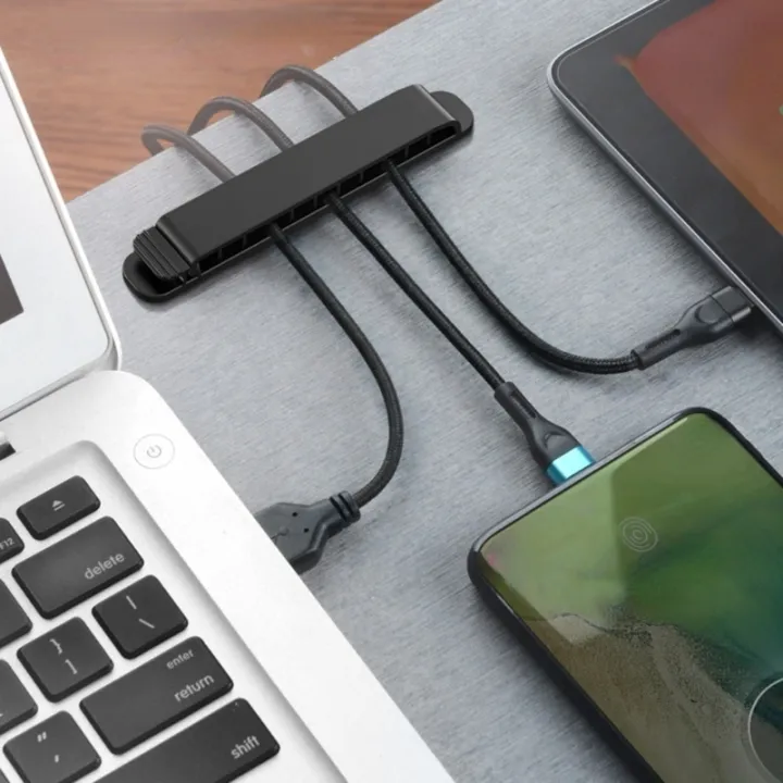 Self-adhesive%20Desktop%20Cable%20Fixer%20Data%20Cable%20Organizer%20Cable%20Management%20Clip%20Multipurpose%2010%20Holes%20Suitable%20for%20Home%20Office%20-%20Image%202