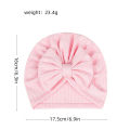 Big Bowknot Baby Turban Hat Summer Thin Elastic Indian Cap for Infant Boy Girl Head Wraps Solid Color Bows Newborn Bonnet Beanie. 