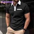 Comfortable Stretchy Shirt Men's Summer Shirt with Zipper Patch Pocket Breathable Slim Fit Casual Top for Daily Wear. 