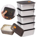 1/3Pcs Crisper Sealed Lunch Box with Lid Refrigerator Storage Box Fresh-keeping Box Picnic Bento Food Container. 