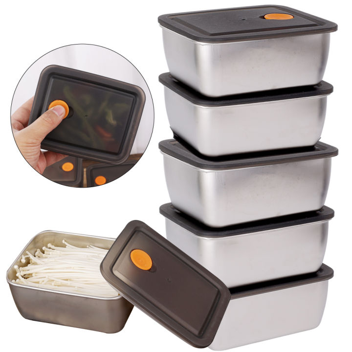 1/3Pcs Crisper Sealed Lunch Box with Lid Refrigerator Storage Box Fresh-keeping Box Picnic Bento Food Container