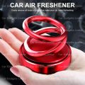 Solar Power Rotatable Red Colour Aroma Air Freshener Perfume Car Dashboard Ornament. 