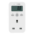 Meterk UK Plug Plug-in Digital LCD Energy Monitor Power Meter Electricity Electric Usage Monitoring Socket. 