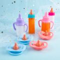 Fit 18 inch Baby New Born American Doll Accessories Girl Magic Milk Bottle Pacifier Juice Bottle Doll Comfort Toy For Baby Gift. 