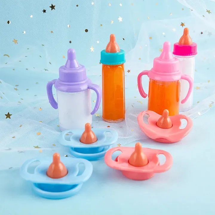 Fit%2018%20inch%20Baby%20New%20Born%20American%20Doll%20Accessories%20Girl%20Magic%20Milk%20Bottle%20Pacifier%20Juice%20Bottle%20Doll%20Comfort%20Toy%20For%20Baby%20Gift%20-%20Image%203
