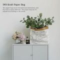 Studio Double Layer Paper Kraft Paper &Simulation Leaf Foliage Photography Background. 