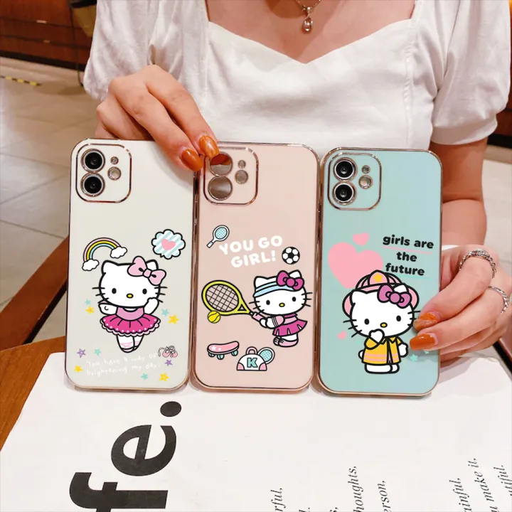 DuBaiNi%20For%20Samsung%20Galaxy%20A23%20Creative%20Electroplated%20TPU%20Straight%20Edge%20Printing%20KT%20Cat%20Soft/Hard%20Innovative%20Design%20Fashion%20Brand%20Temperament%20Anti%20slip%20and%20Anti%20drop%20Phone%20Case%20-%20Image%203