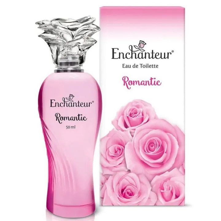 Enchanteur Eau de Toilette 50ml - Romantic + Free gift splash picnic wet tissue pack