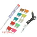 CAR - BIKE - Three Wheel FUSE & CIRCUIT TESTER KIT 6V 12V 24V Electrical Continuity Check W/Light D03. 