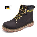 【BestGO】Caterpillar Men Steel Toe Plain Soft-Toe Work Shoes Couple Cowhide Classic Martin Boots for Men Women Size 35-46. 