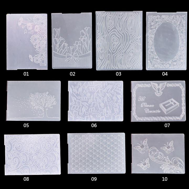 TU|Classical Pattern Plastic Embossing Folder For Scrapbook DIY Album ...