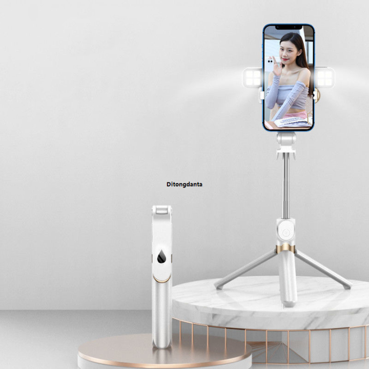 Phone Cable Remote Control Stand with Tripod Tripod 4 Selfie Stick ...