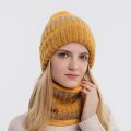 2pcs Set Winter Beanies Hats Baby Mom Wool Knitted Warm Thicken Pompon Caps Parent-Child. 