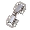 3 Inch 90 Degree Cabinet Hinge Bridge Shaped Spring Frog Hinge No-Drilling Hole Cupboard Door Hinges Furniture Hardware. 
