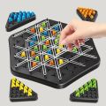 Educational Rubber Band Geometry Chain Triangle Chess Interactive Battle Duel Board Strategy Game Puzzle Game Toy Kids Game. 