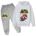 New Game Super Mario Bros Set Kids Sweatshirt Children Jacket Boy Girl Clothes Spring Autumn Hoodie 3-12 Years Old Sweater Sales. 