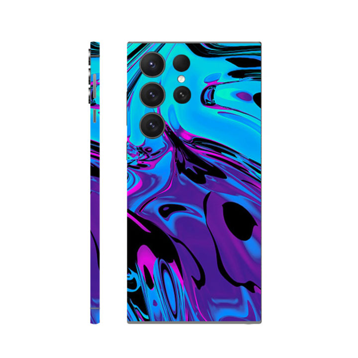3M Colorful Decal Skin for Samsung Galaxy S24 S23 S22 S21 Note 20 Ultra 10 Plus A52 A52s A72 A73 A53 Back Sticker Cover