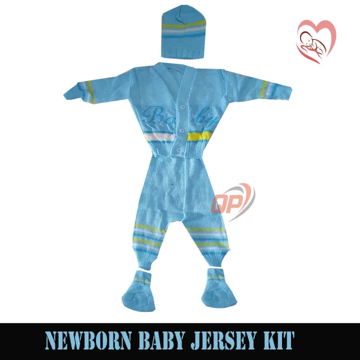 QP New Born Baby Soft Wool Jersey Full Kit