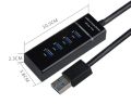 USB Hub 3.0 High Speed 4 Port USB 3.0 Hub Splitter On/Off Switch with EU/US Power Adapter for MacBook Laptop PC HUB USB 3.0. 
