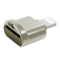 Card Reader Mini for Micro-SD External OTG Memory Card Reader Gold. 