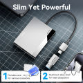 Vention USB A Type C to Dual HDMI MST Adapter 4K 60Hz applicable to MacOS Windows for PC Laptop Tablet Phone Monitor TV Projector Multiple Display USB C Hub. 
