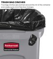 Rubbermaid Commercial Products SLIM JIM® Heavy-Duty 23-Gallon (87 Liter) Garbage Bin. 