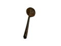 Coconut shell spoon. 