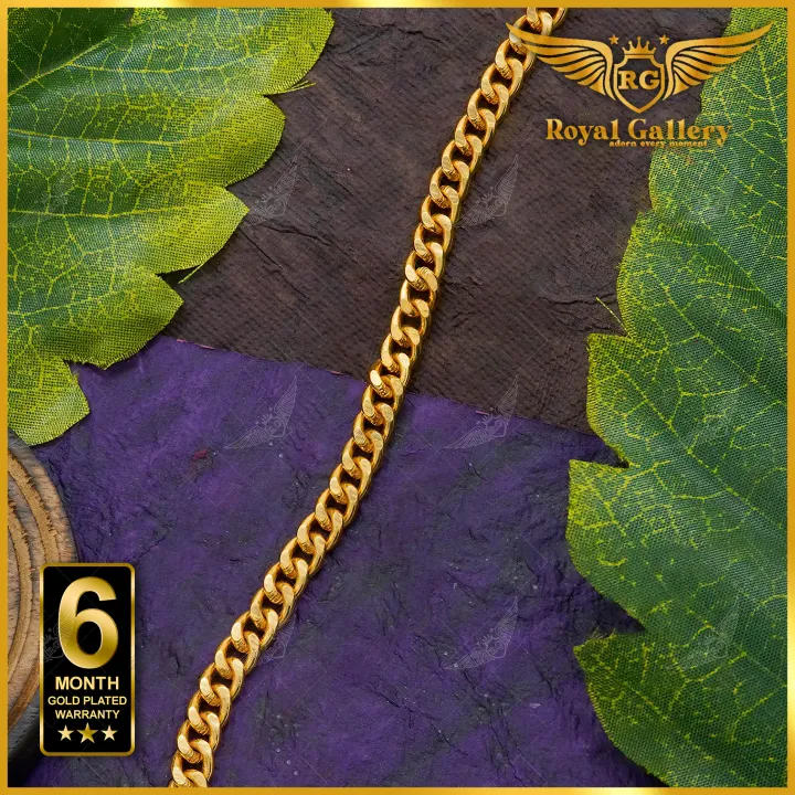 Gold Plated Miami Cuban Chain with Free Gift Box