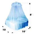C four Nova Round framed Mosquito Net for Super Twin Bed ( 10 x 6, 10 x 10). 