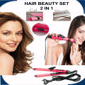 Nova 2 in 1 Hair Beauty Set Hair Curler and Hair Straightener Styling Tools. 