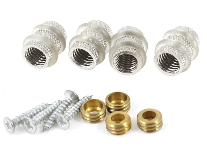 Metal washer for glass shelf with 4 pieces screws