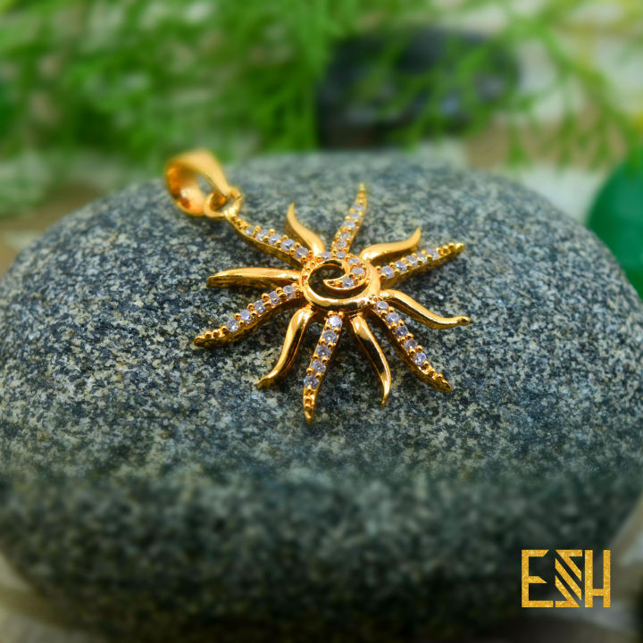 Gold Plated Octopus Theme Pendant For Women
