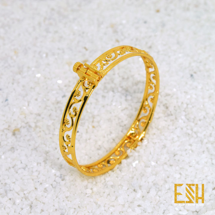 Gold%20Plated%20Lock%20Bangle%20for%20Women%20Fashion%20Valentine%20Gift%20Jewelry%20for%20Girls%20-%20Image%202