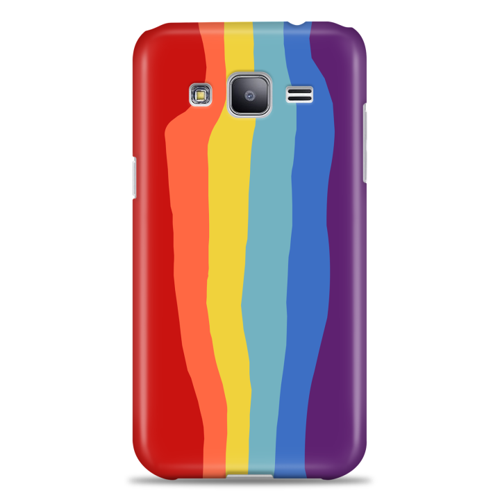 Back Cover For Samsung J2 Rainbow Design