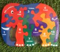 Kids Puzzle Elephant/Wooden Elephant Family Puzzle/Numbers/Medium. 