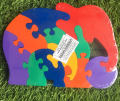 Kids Puzzle Elephant/Wooden Elephant Family Puzzle/Numbers/Medium. 