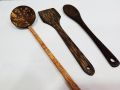 Oil Coconut Shell spoon & Kitul wooden spoon & Patta. 