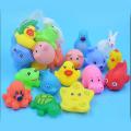 13 Pcs Cute Baby Toy Bath Toys Squirt Kids Float Water Tub Rubber Bathroom Play. 