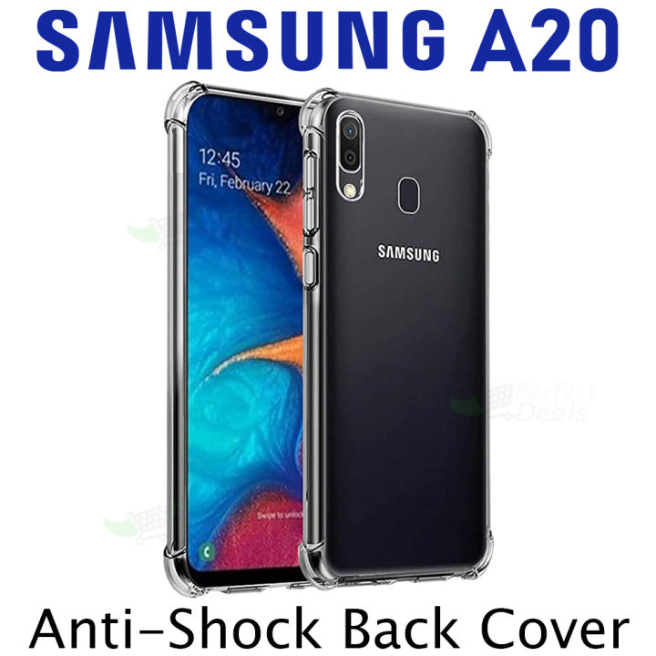 ANS Samsung Galaxy A20 / A30 Soft Silicone TPU Case with anti-shock protection hardy edges fully transparent cover bumper case For Samsung Galaxy A20 / A30