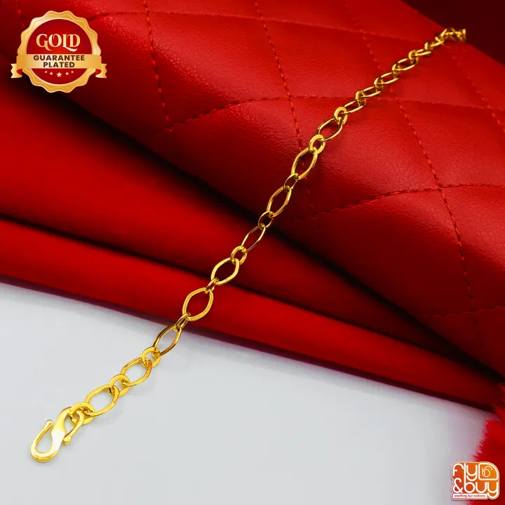 Gold%20Plated%20Thin%20Plain%20Link%20Bracelet%207%20/%207.5%20inch%20Long%20for%20Women%20FB-WB%20-%20Image%203