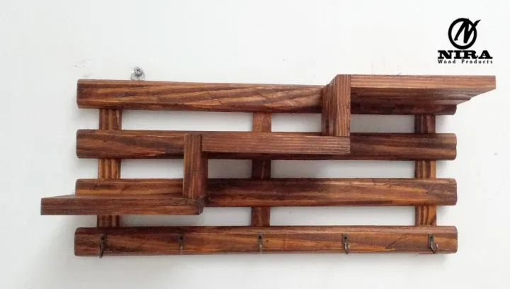 Wooden%20Wall-Mounted%203-Tier%20Stair%20Shelf%20with%20Key%20Hooks%20and%20Floating%20Shelf%20Rustic%20Home%20Decor%20-%20Image%2010