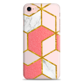 Back Cover For IPhone 7Gold marble. 